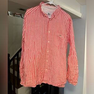 Mens Lacoste Linen dress shirt size L/XL